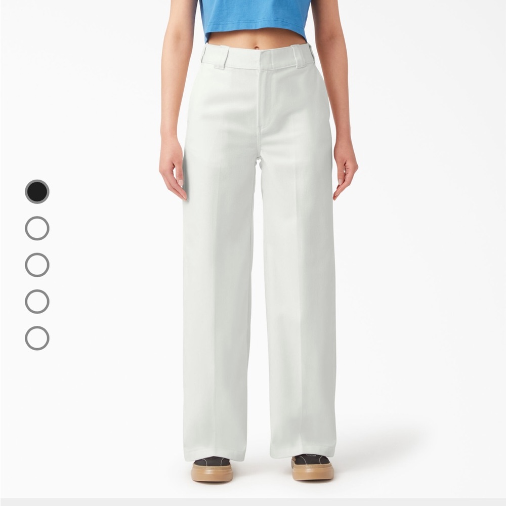 Dickies white wide leg pants